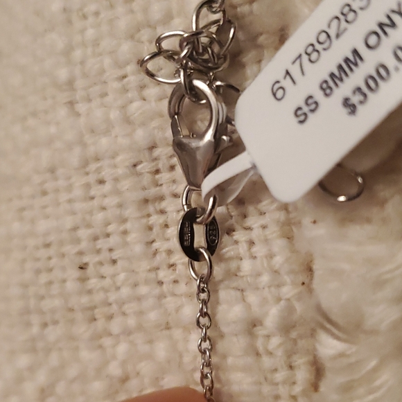 EFFY® Onyx Bead Collar Necklace in Sterling Silver - Picture 5 of 7